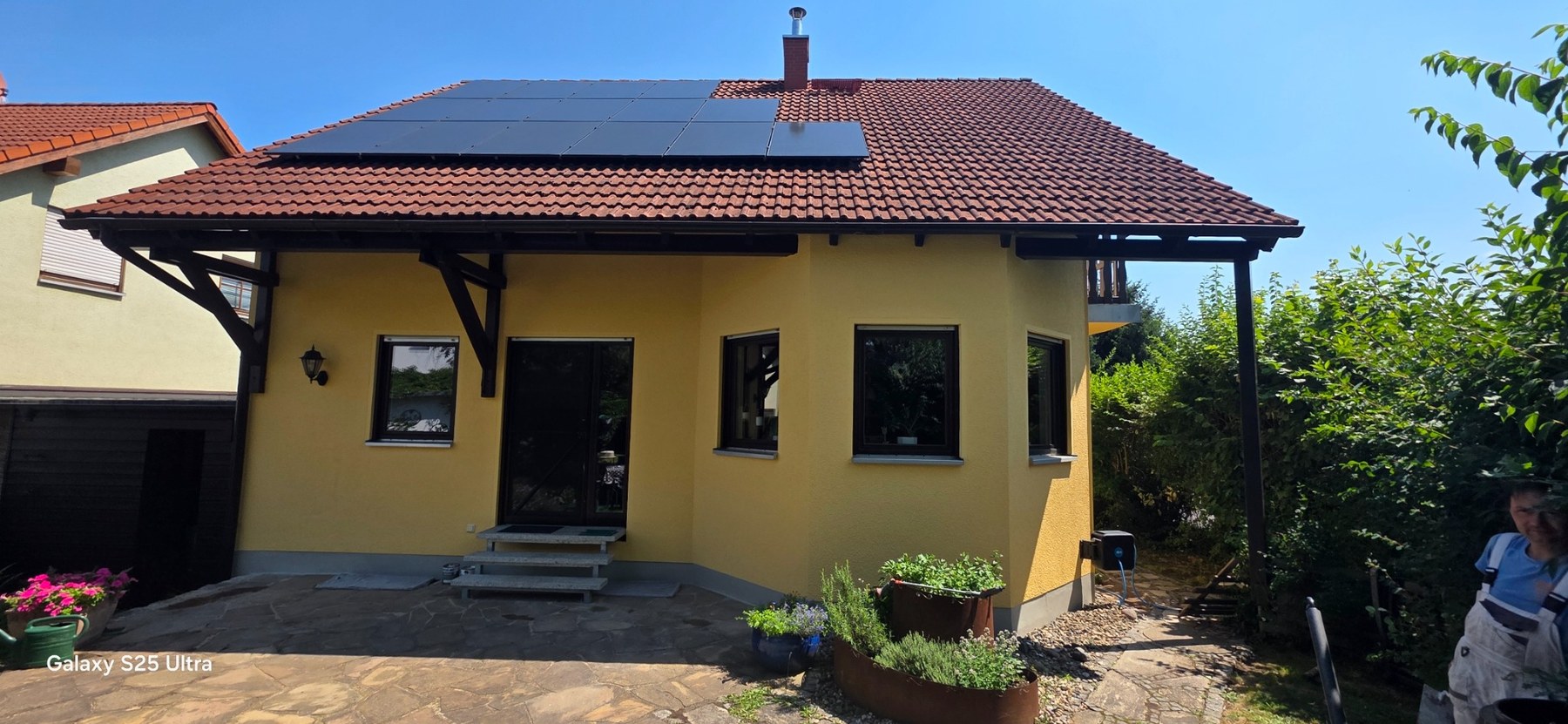 Fassadenarbeiten an einem Einfamilienhaus in Dresden-Nickern